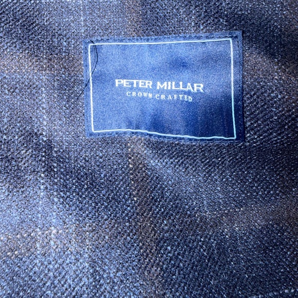 NWT PETER MILLAR CROWN CRAFTED CASHMERE SILK WOOL HALF LINED SPORT COAT 40 - Picture 11 of 15